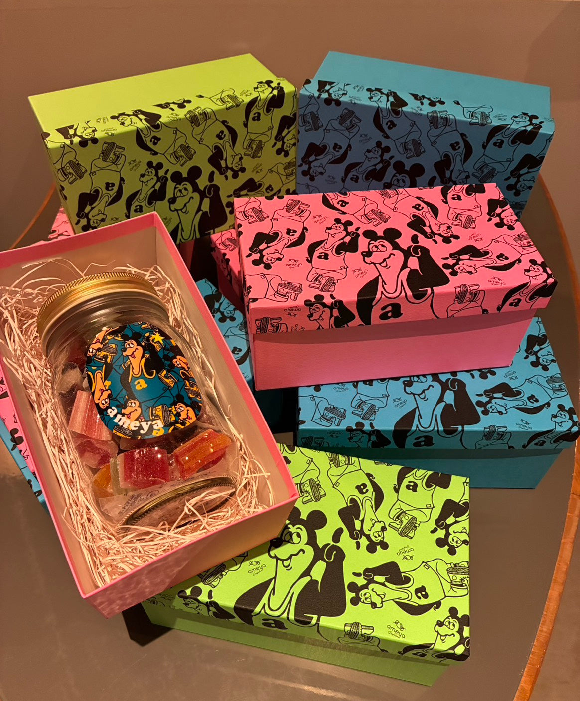 グラフィックアーティスト PUTS×AmeYa特別 MIXキャンディー瓶入りBOX付き